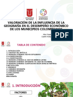 7. Geografía y Desempeño Económio Municipal.