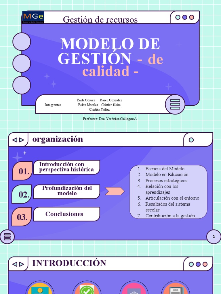 Modelo de Gestión de Calidad en Educación | PDF | Evaluación | Calidad ...