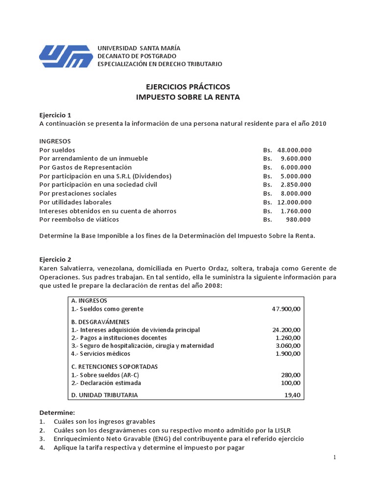 Ejercicios Practicos ISLR | PDF | Impuestos | Impuesto sobre la renta