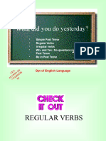 What Did You Do Yesterday?: DPT of English Language