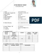 Daftar Riwayat Hidup: Curriculum Vitae