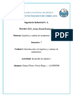 Apuntes de Logistica y Cadena de Suministros