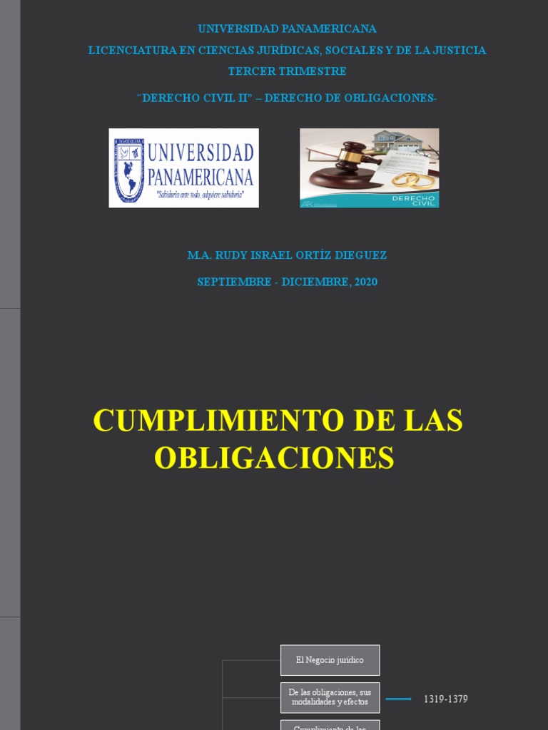 Cumplimiento de Las Obligaciones | PDF | Pagos | Derecho empresarial