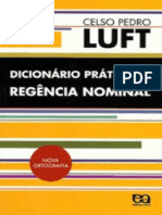 Resumo Dicionario Pratico de Regencia Nominal Celso Pedro Luft