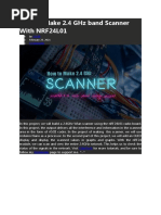 2.4 GHZ Band Scanner With NRF24L01