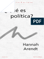 Qué Es Política - Hannah Arendt