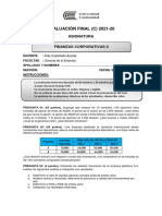 Examen Final C Finanzas Corporativas II