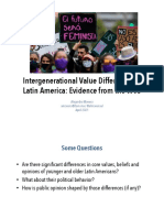 Intergenerational Value Differences in Latin America: Evidence From The WVS