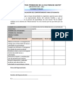 Rúbrica para Evaluación Del Comportamiento p1