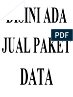 Disini Ada Jual Paket Data