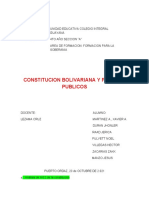Constitucion Bolivariana y Poderes Publicos