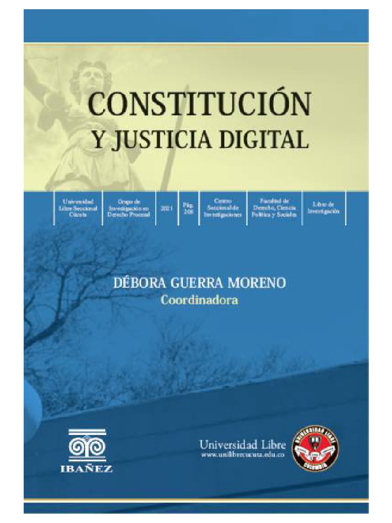 Constitución y Justicia Digital - Débora Guerra Moreno (Coord) | PDF | Ley  procesal | Tecnología de información y comunicaciones