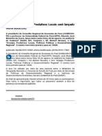 Arranjos Produtivos Locais Será Lançado Nesta Sexta (06) - Companhia de Desenvolvimento Dos Vales Do São Francisco e Do Parnaíba Codevasf