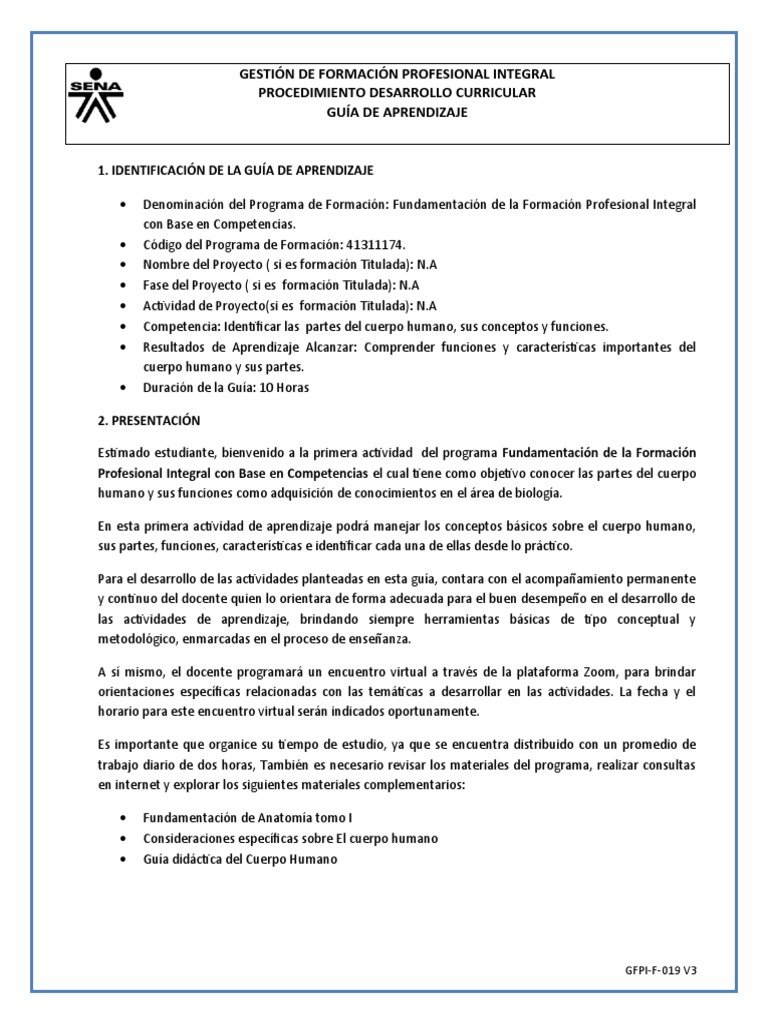 Guia de Aprendizaje - Sena | PDF | Aprendizaje