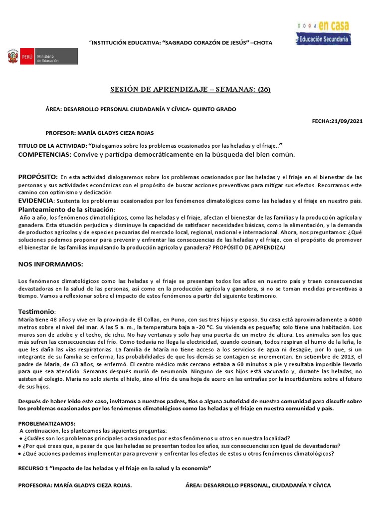 Impacto de heladas en salud y economía | PDF | Agricultura | Nieve
