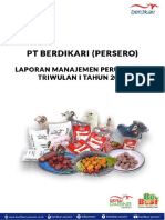 Laporan Manajemen Triwulan I 2021 - PT Berdikari (Persero)