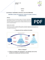 Segundo Trabajo Quimica 3ro. Estados de La Materia.