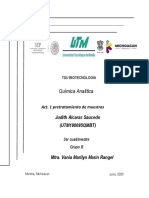 Alcaraz Saucedo - J - Pretratamiento de Muestras - Q.A - U1 - Act 2 - 2020 - 3°B