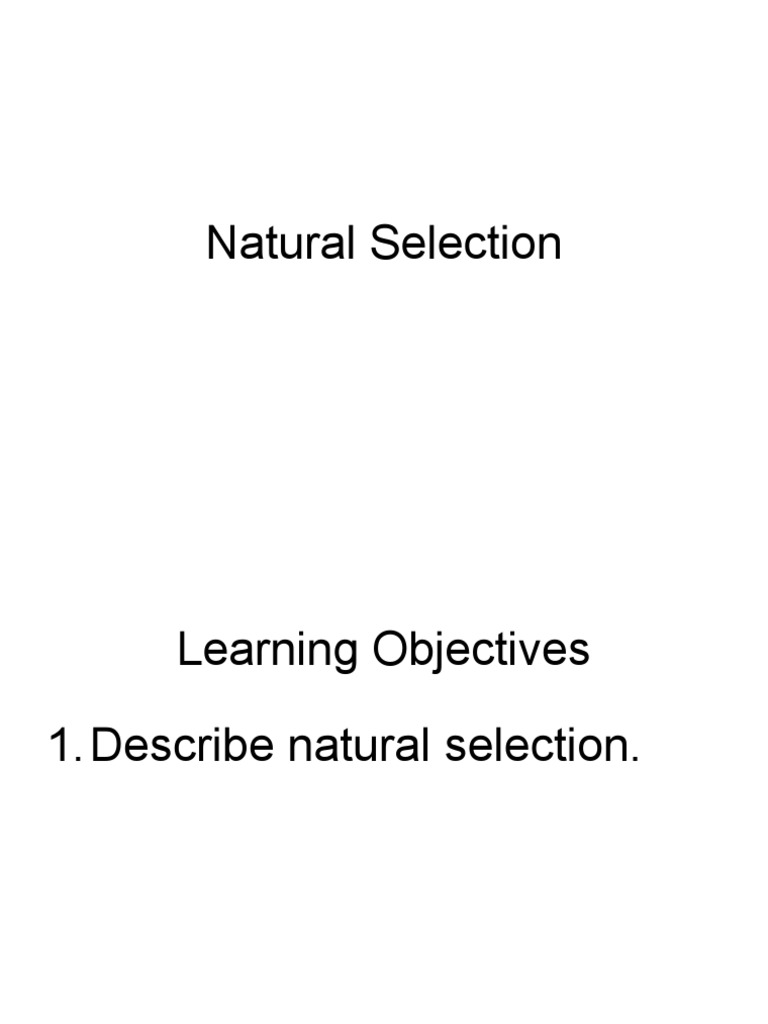 14 Natural Selection, Evolution and Selective Breeding | PDF | Natural ...