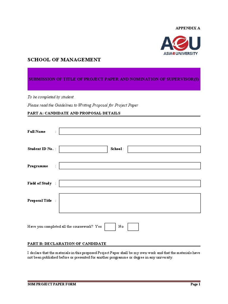 Project Paper Submission Guidelines | PDF