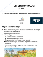 GL 3105: Geomorfologi: 4. Unsur Geomorfik Dan Pengenalan Objek Geomorfologi