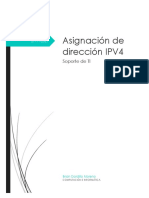 Asignacion de La Direccion Ipv4 Gordillo Moreno
