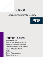 Group Behavior in Socieity