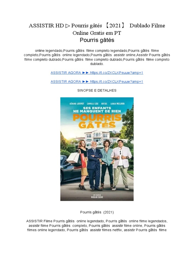 ASSISTIR HD ▷ Pourris gâtés 【2021】 Dublado Filme Online Gratis em PT, PDF, Harry Potter