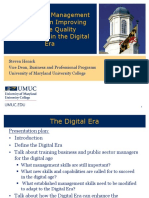 UMUC Prospect Management Challenges in The Digital Era