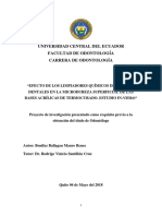 Efecto de Los Limpiadores Quimicos de Protesis Dentales en La Microdureza ...