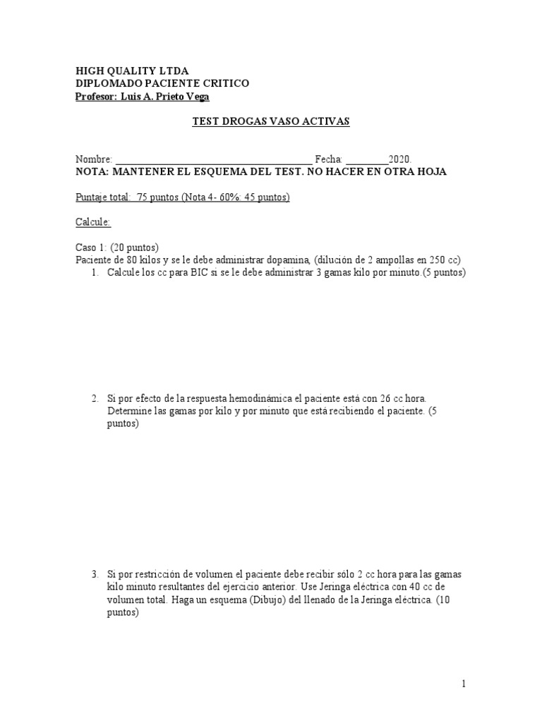 Test DVA 2020 | PDF