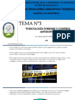 Tema 3 Toxicología Forense y Control Antidoping