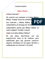 Makey Makey: Lee Atentamente y Escribe en El Cuaderno