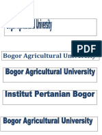 Bogor Agricultural University