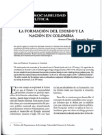 Laguado La Formación Del Estado y La Nación en Colombia