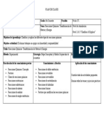 Primer Transposicion, Del Plan de Clases