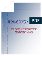 08. Técnicas de Voz y Foniatría (Presentación) Autor Agrupación de Personas Sordas de Zaragoza y Aragón