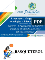 Esporte - Organização Do Esporte Basquete, Utilizando Técnicas e Táticas Especificas