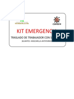 KIT EMERGENCIA PARA TRASLADO