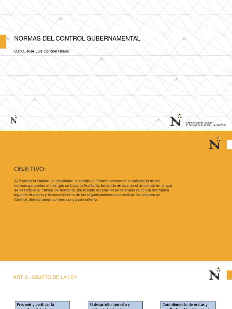 Normas del Control Gubernamental en Auditoría | PDF | Auditoría | Gobierno
