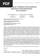 RNAPs Aplicadas No Reconhecimento de Caracteres