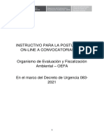 Instructivo SIA-DU 083-2021 - Postulación y Remision de Documentos