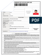 Common Admission Test (Cat) 2021 Admit Card: Barcode