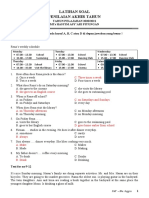 Soal Latihan Pat Kelas 8 2020 2021