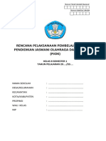 RPP 1 Lembar PJOK Kelas 8 Semester 1 (Gurusekali.com)