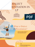 Dialect Differentiation in LP: 4 Group: (2020203879102008) (2020203879102007)