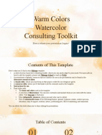Warm Colors Watercolor Consulting Toolkit by Slidesgo