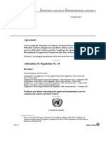 Agreement: Concerning The Adoption of Uniform Technical Prescriptions For