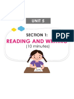 Reading and Writing: Unit 5