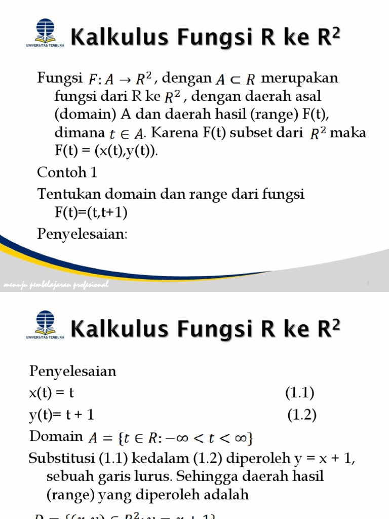 Fungsi R ke R: Domain dan Range | PDF | Metode & Bahan Ajar